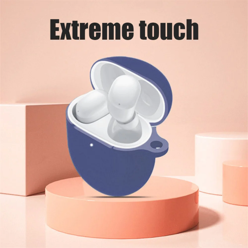 Fashion Protective Sleeve Perfect Fit Anti-scratch Shockproof For redmi Buds 4 Earbuds Protective Shell Keychain Safe Convenient