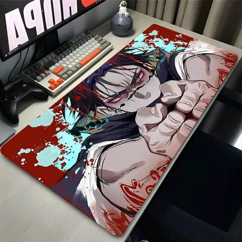 

2025Japan Cool Anime Leather Mouse Pad Laptop Jujutsu Kaisen Choso Yuji Mousepad Gaming Keyboard Rug PC Gamer Cabinet Table Desk