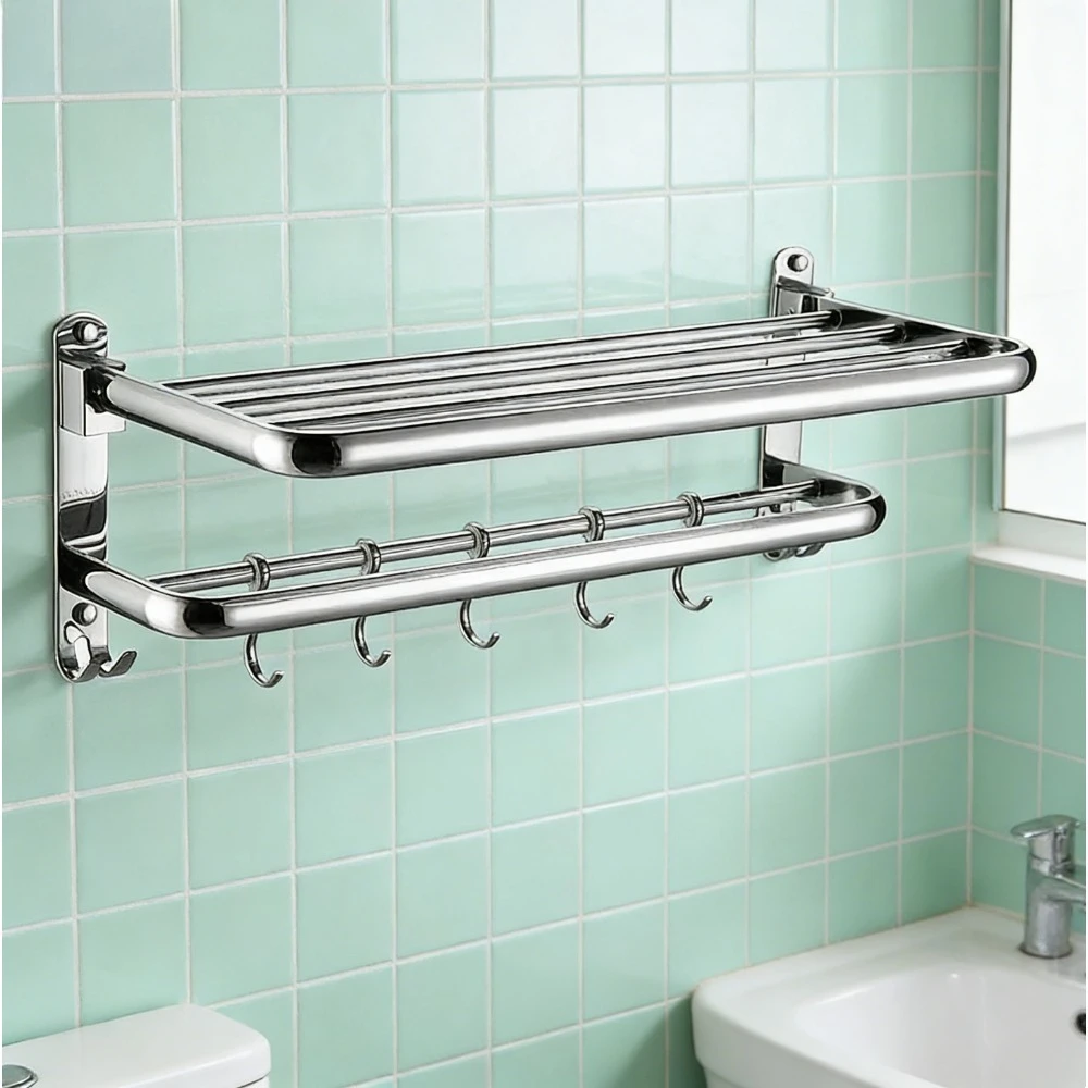 

Upgrade 304 stainless steel towel holder, bathroom shower rack, bathroom hardware accessories,