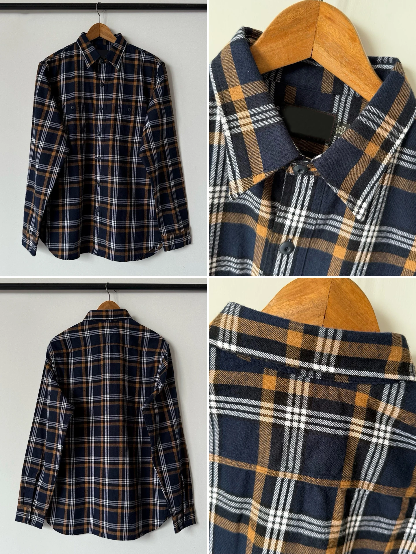 

Classic Plaid Men's irt Old Money New Sle Spring Season Chinese Origin No Brand Label Student orm Workwear irt