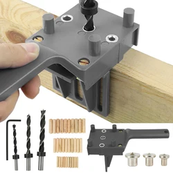 Handheld Dowel Jig for Corner Edge Surface Joints 3 Metal Bushing Sizes Fits 6/8/10mm Drill Bits for Milescraft 1332 Joint Mate