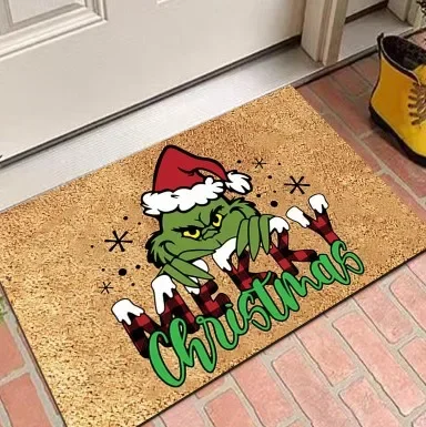Weihnachts tür matte Outdoor-Willkommen matte für die Haustür, Eingangs bereich Weihnachts teppich, 60x40cm Zoll Tür matten, rutsch fester Teppich für zu Hause – Detail 2