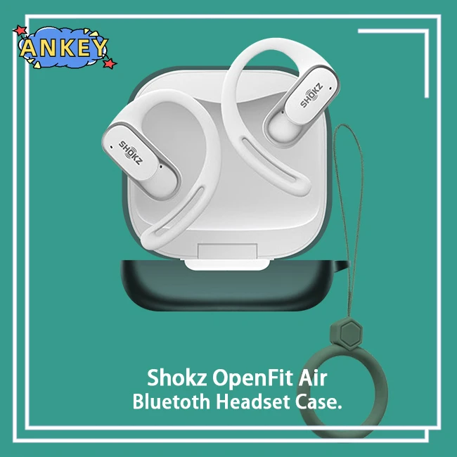 for Shokz OpenFit Air Case Earphone Protective Cover Anti-fall Soft Silicone Wireless Bluetooth Earbuds Carrying