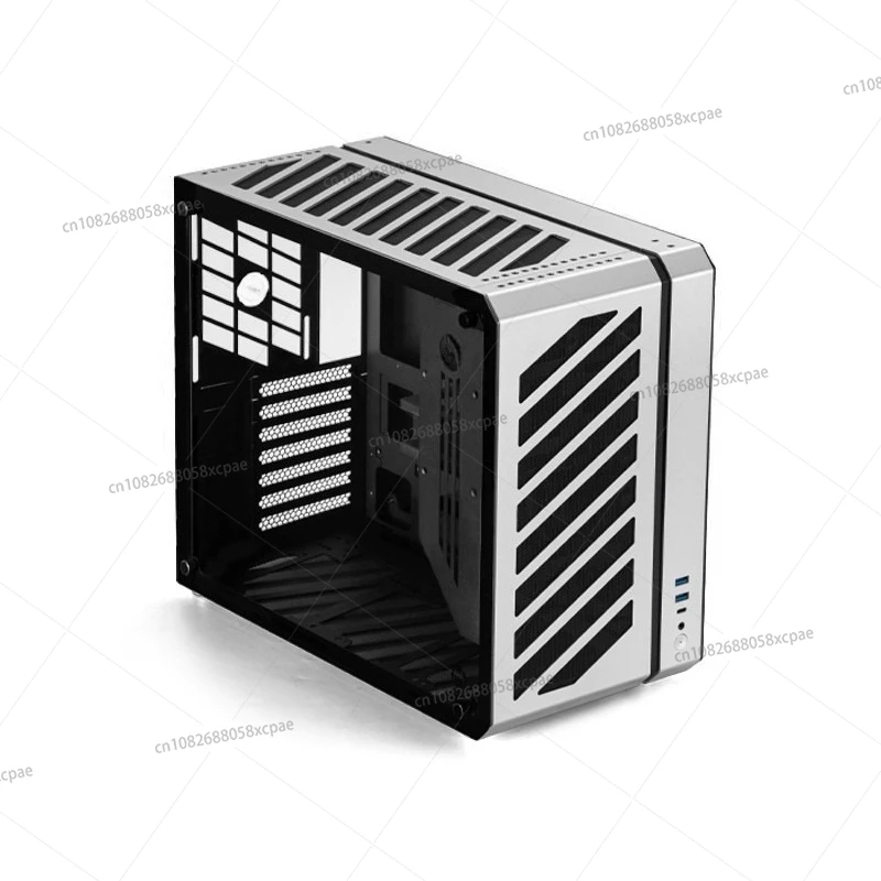 2025 NEW Mechanical Master C34 Pro  ATX Side Transparent Aluminum Small Box, ATX Power Tower Air-cooled Mini Main Box 71fgdn64
