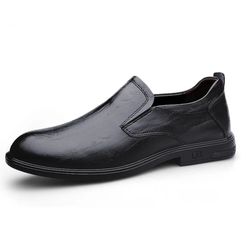 Breath Male Driving Lazy Loafers Versatile Leather Men's Casual Footwear Slip on Flats Man Formal Business Shoes Comfy Moccasins