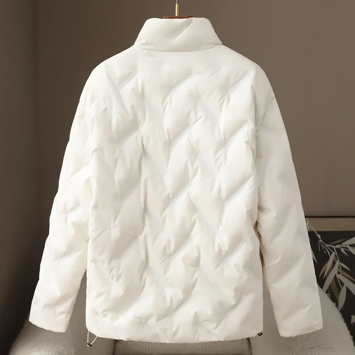 Spring New Stand Up Collar Warm Top 90 White Duck Down Lightweight Down Jacket for Women
