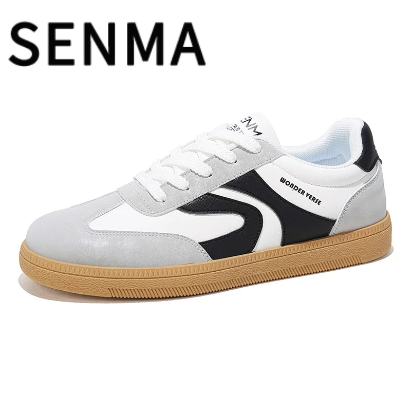 

SENMA Mens Shoes 2025 Luxury Casual Sneakers Comfortable Lace Up Flats Tennis Shoe Breathable Walking Jogging Shoe Zapatillas