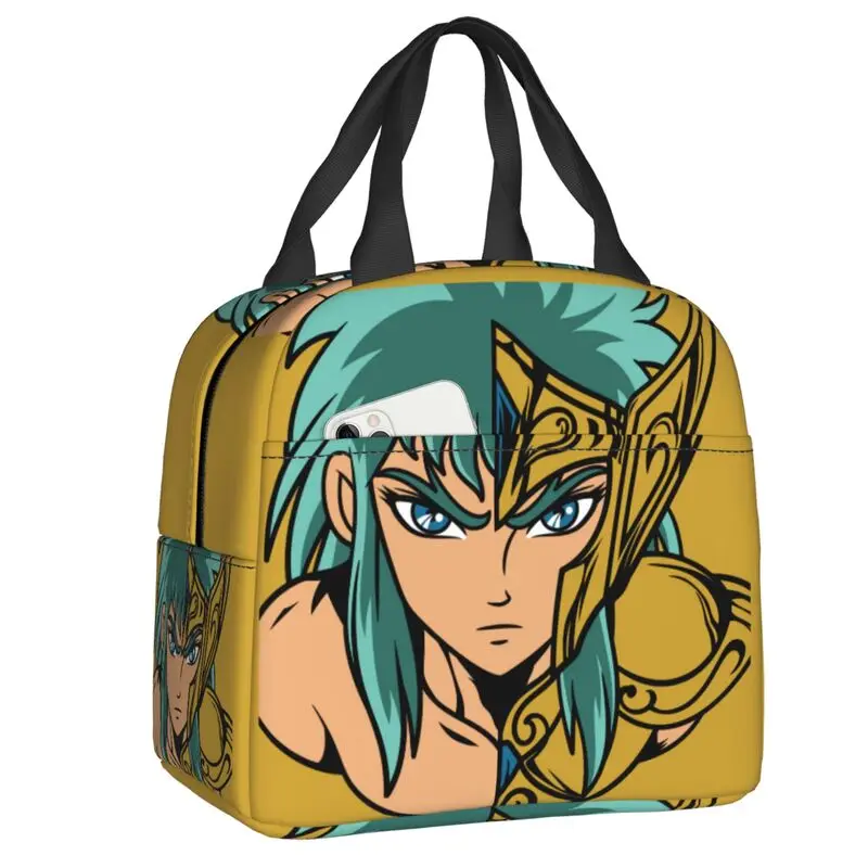 

Custom Saintes Seiya Resuable Lunch Boxes for Women Leakproof Thermal Cooler Food Insulated Lunch Bag School Children Student