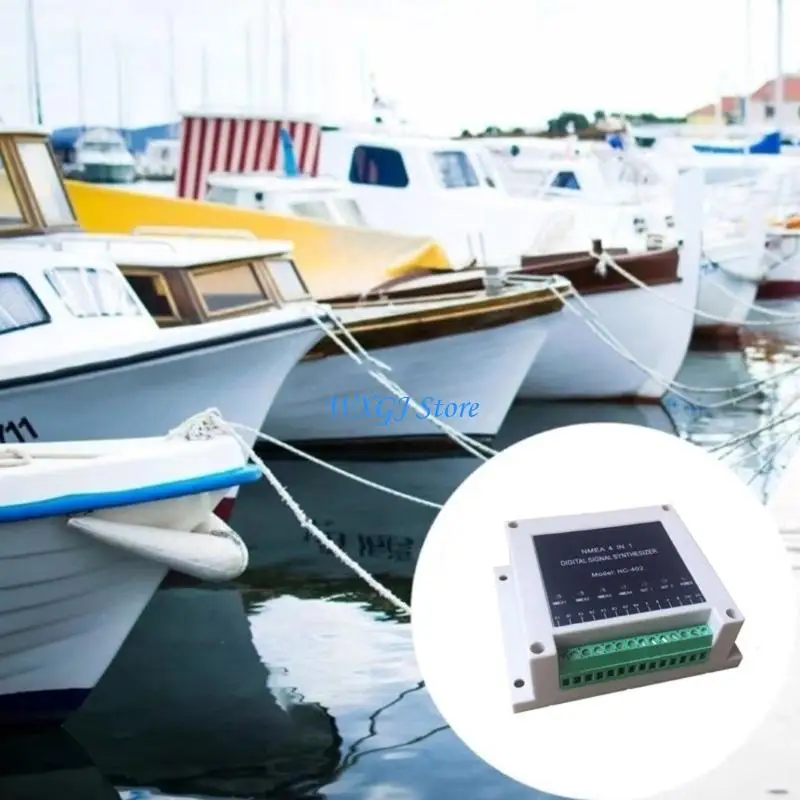 

37JE NMEA0183 Digital Multiplexer 4 Input to 1 Output Marine Navigation Integration Tool for Electronics Single Output