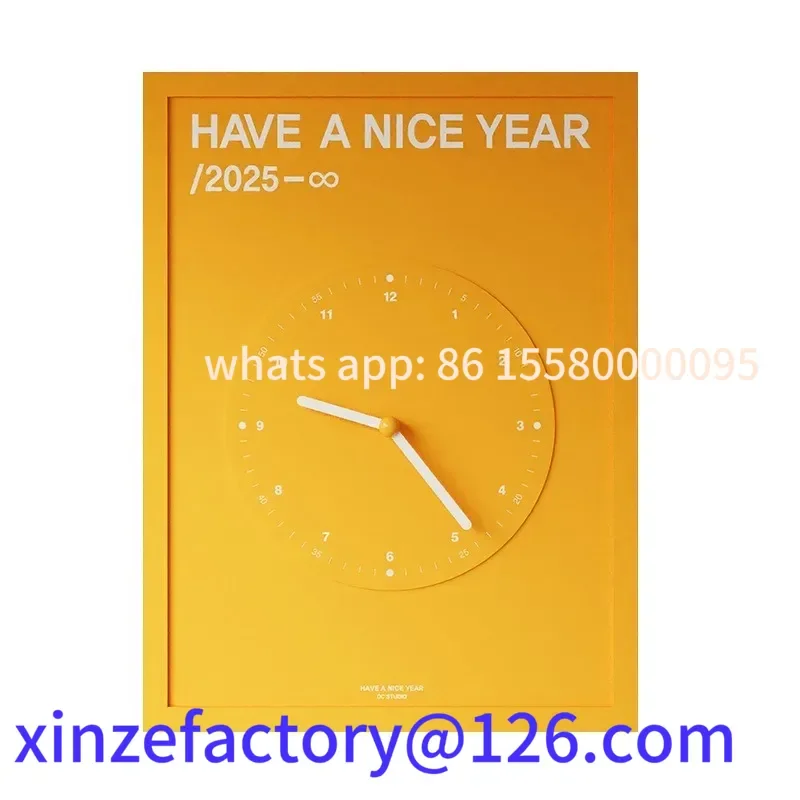 Personalizável novo 30x40cm simples relógio de parede moderno sala de estar decoração mudo led luxo silencioso