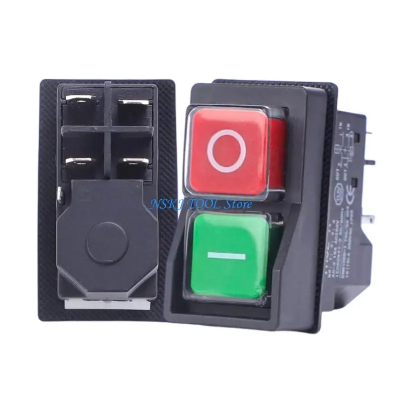 L8RC 4/5Pin Electromagnetic Push Button Switches Starter Machine Tool Equipment Waterproof Switches Starter Safety Switches