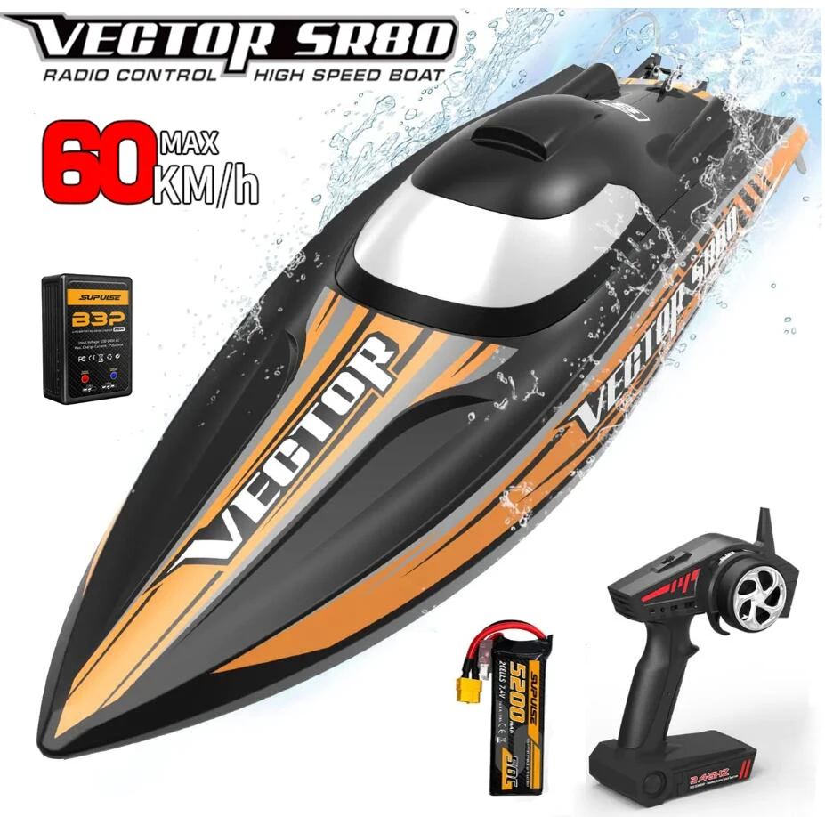 

Volantex New Arrival Vector SR80 798-4 60km/h High Speed Racing RC Boat With Brushless Motor Auto Roll Back ABS Plastic Hull RTR