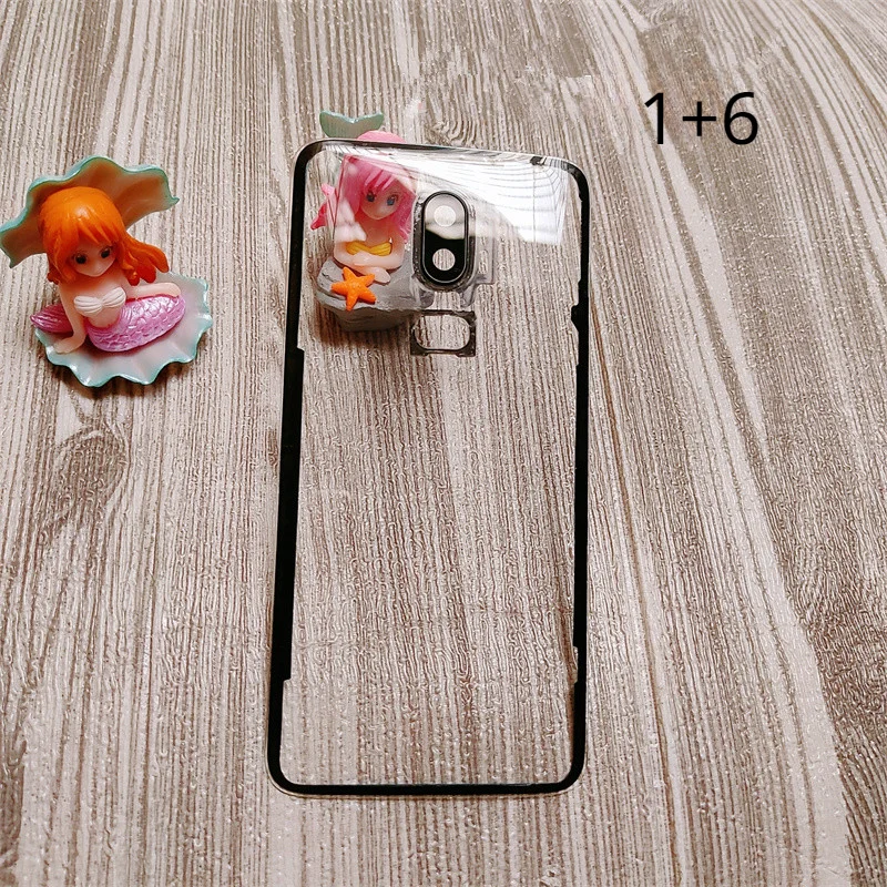 Housing For Oneplus 7T 9 Pro 8 7 Pro 6T 6 One Plus Battery Back Cover Transparent Door Repair Rear Clear Glass Case + Camera Len