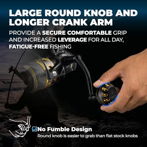 GOMEXUS Power-Griff für Penn Spinfisher VI VII Slammer III IV (Achten Sie auf Ihr Rollenmodell, nicht für alle Spinfisher Long Cast/V). – Detail 8