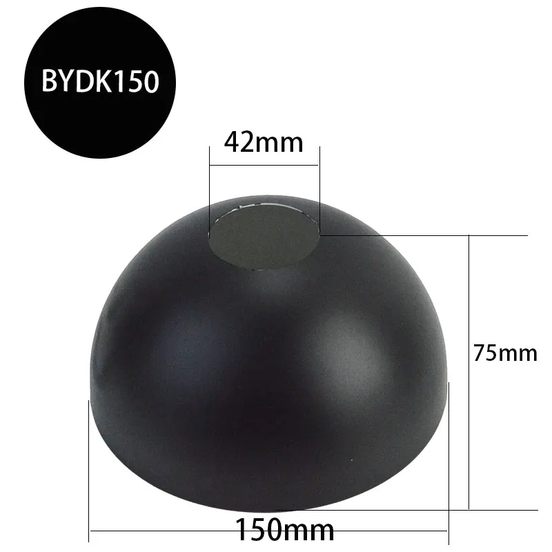 42mm fissaggio foro grande Lameshade lampada da comodino accessori per l\'illuminazione tavolo da parete nero mezzo cerchio faretto ombra appesa