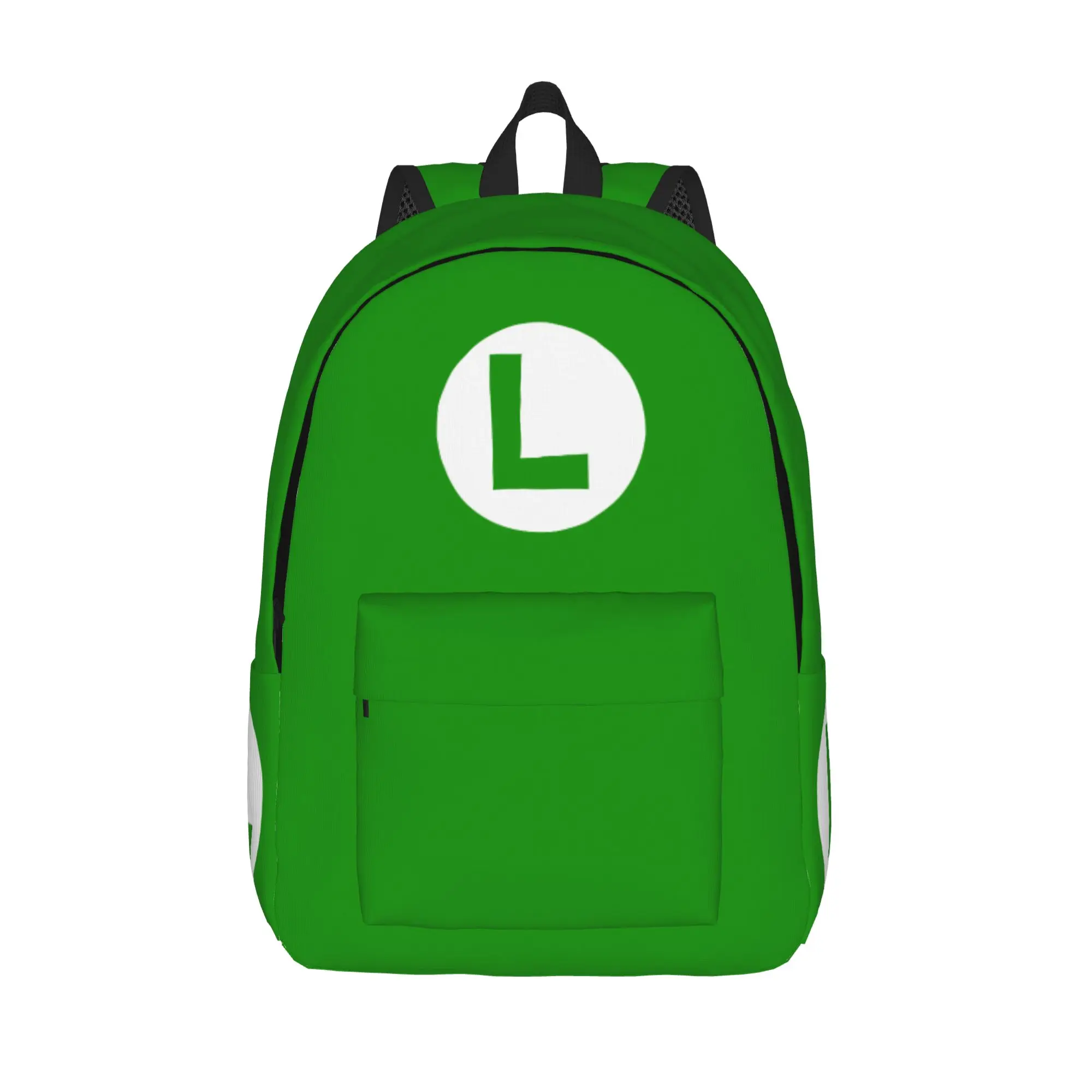 marioes Luigis Backpack for Men Women Cool Student Business Daypack  Laptop Canvas Bags Gift