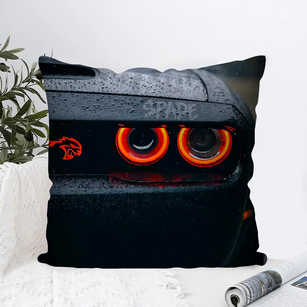 DodgeS Challenger Srt Pillow Case Square Pillow Bedroom Sofa Leisure Comfort Cushion Car Living Room Home Decoration
