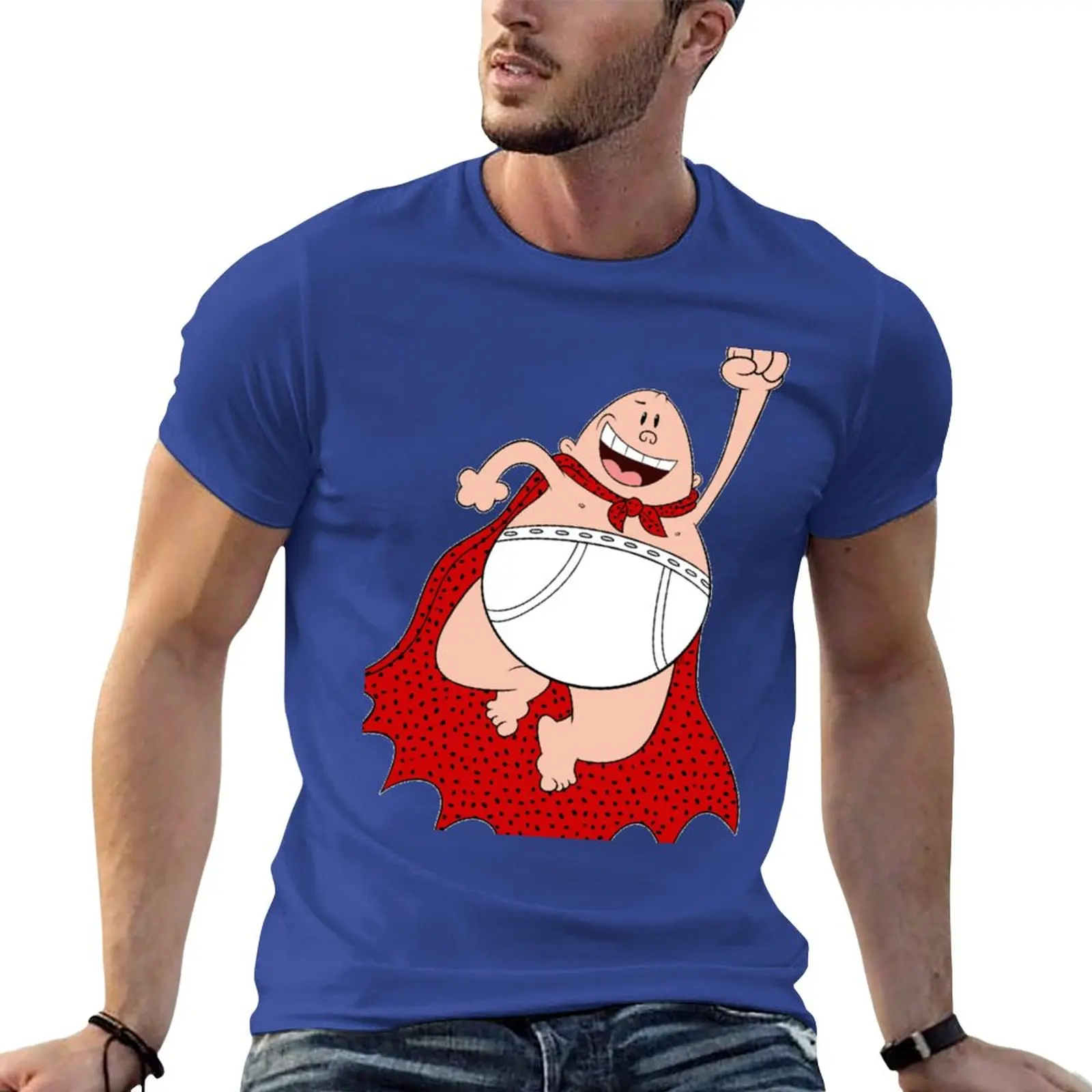 

captain underpants T-Shirt summer top Oversized t-shirt black t-shirts for men