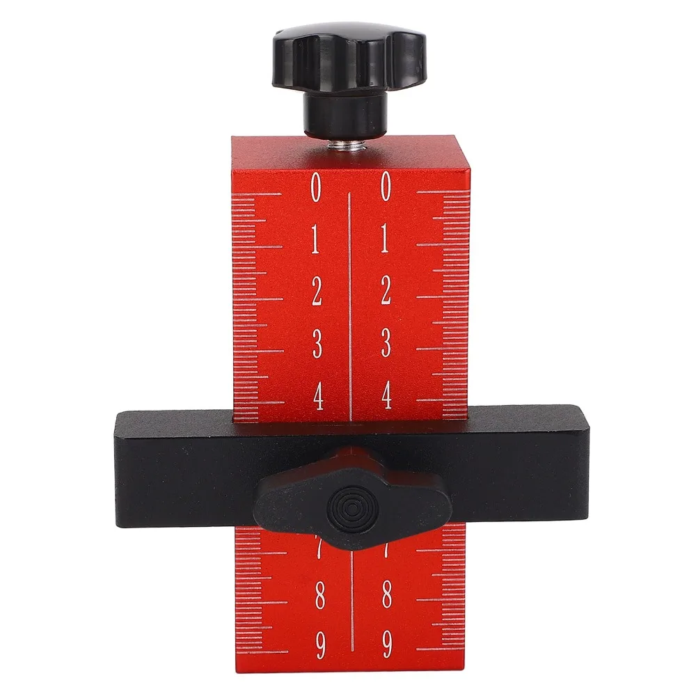 Aluminum Alloy Cabinet Door Installation Positioner Heavy Duty Height Adjustable Cabinet Door Mounting Jig Clear Scale Markings
