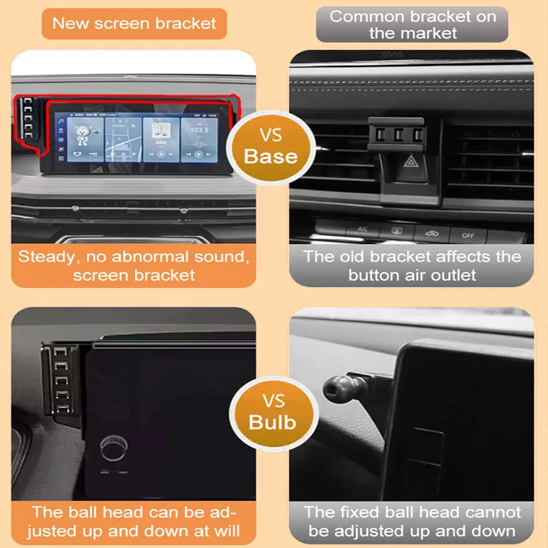 ل Haval H9 2026 اكسسوارات 2025 2024 حامل هاتف السيارة 360 ° حامل ملاحة شاشة GPS دوار يدعم الهاتف المحمول Magsafe #6