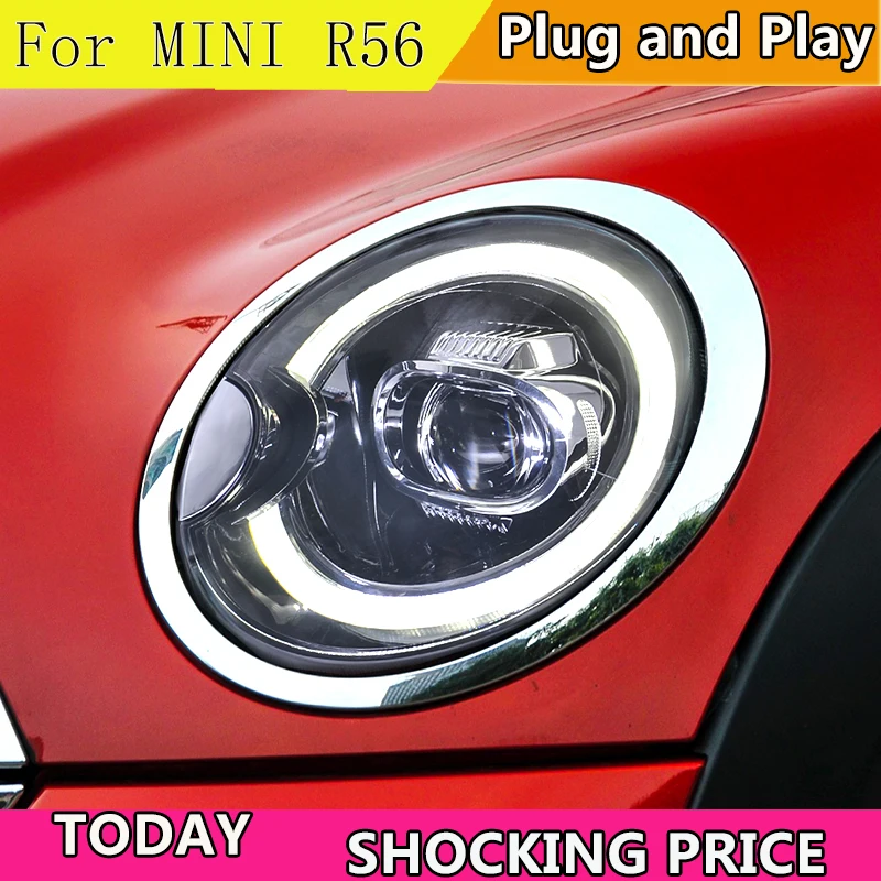 

Car Stlying for MINI R55 R56 Headlights 2007-2013 Cooper LED Headlight R57 R58 DRL Full LED With Dynamic Turning Signal