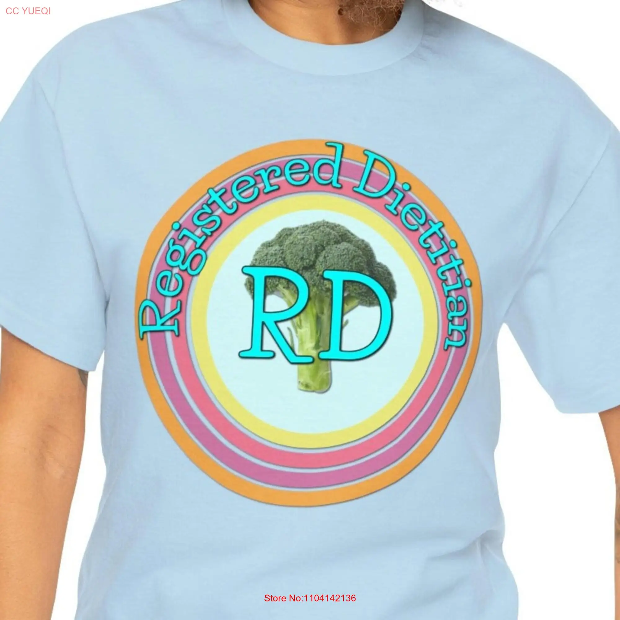 Dietitian T Shirt Registered RD NutritionisT Nutrition Dietician Heavy Cotton long or short sleeves