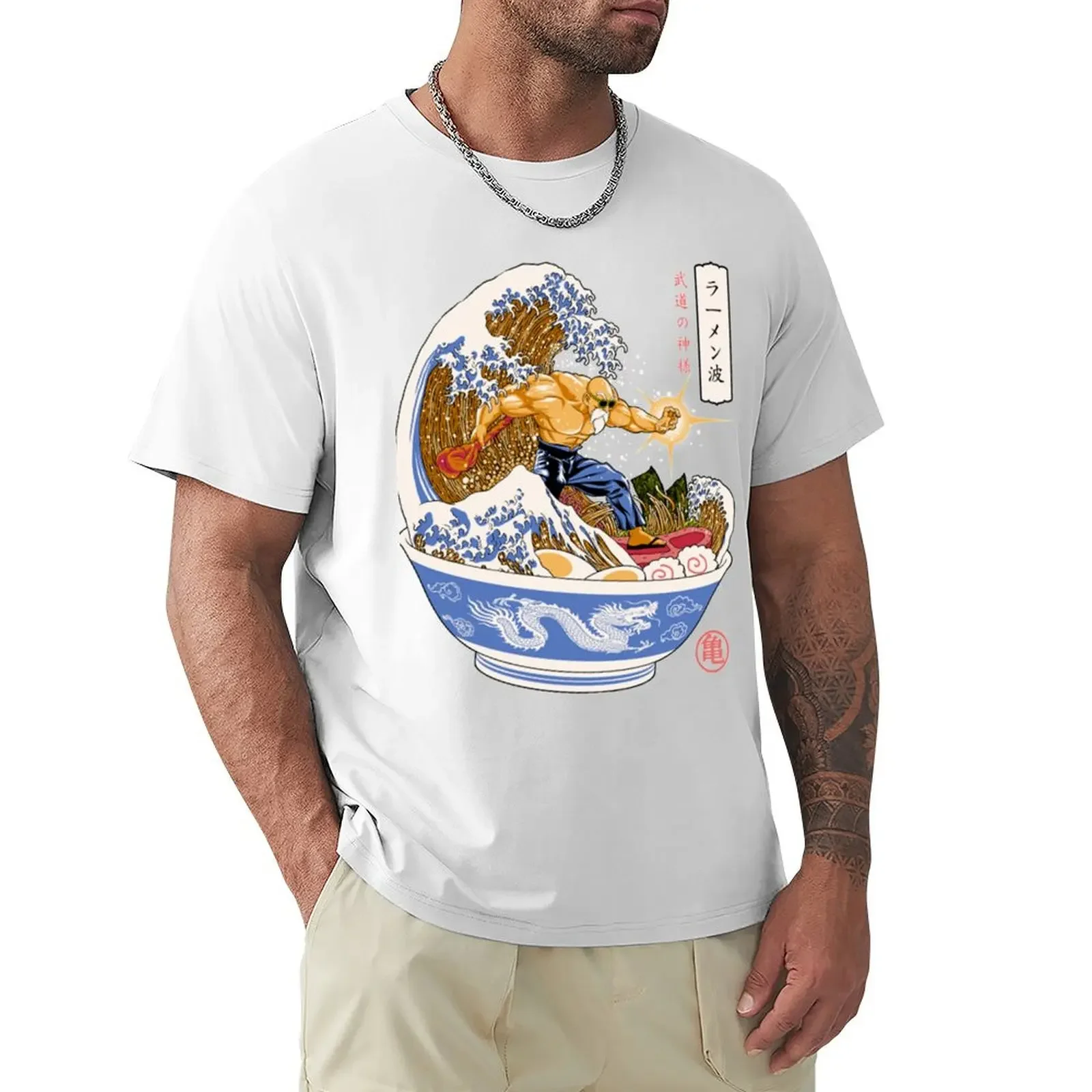 Ramen Roshi T-shirt graphics vintage clothes customizeds sweat oversized t shirts for men Summer fashion Arrival Cotton Short