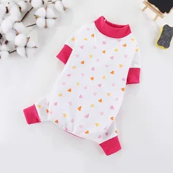 Luxury Dog Jumpsuits Pet Dog Clothes for Small Dogs Soft Cotton Puppy Pajamas Cute Print Cat Jumpsuits Pet Overalls Dog Costumes