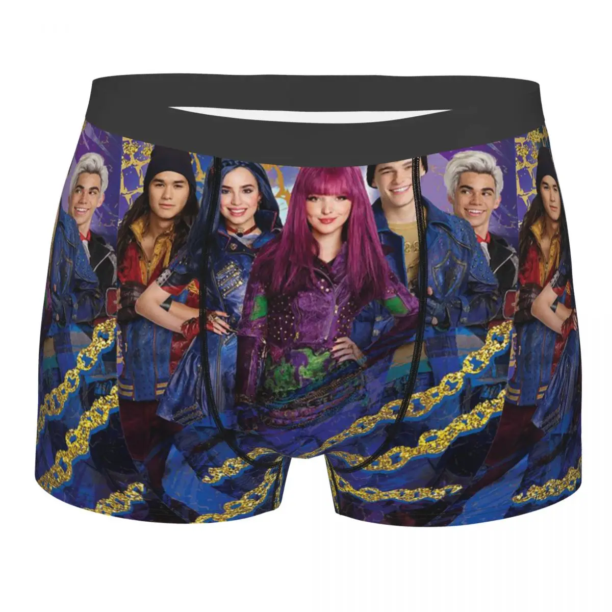 

Audrey Mal And Evie Descendants Underwear Men Sexy Printed Custom Boxer Shorts Panties