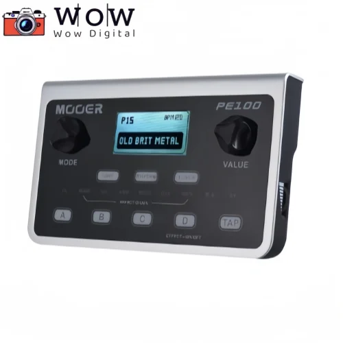 MOOER PE100 Guitar Effect Pedal Multi-Effects Processors Electric Guitar Pedal Metronome Desktop