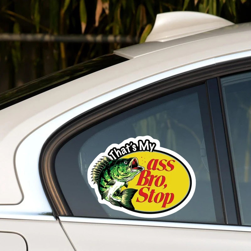 Funny Word Car Stickers That's My Ass Bro Stop Sticker Pack Exterior Accessories Waterproof PVC Decals - view 3