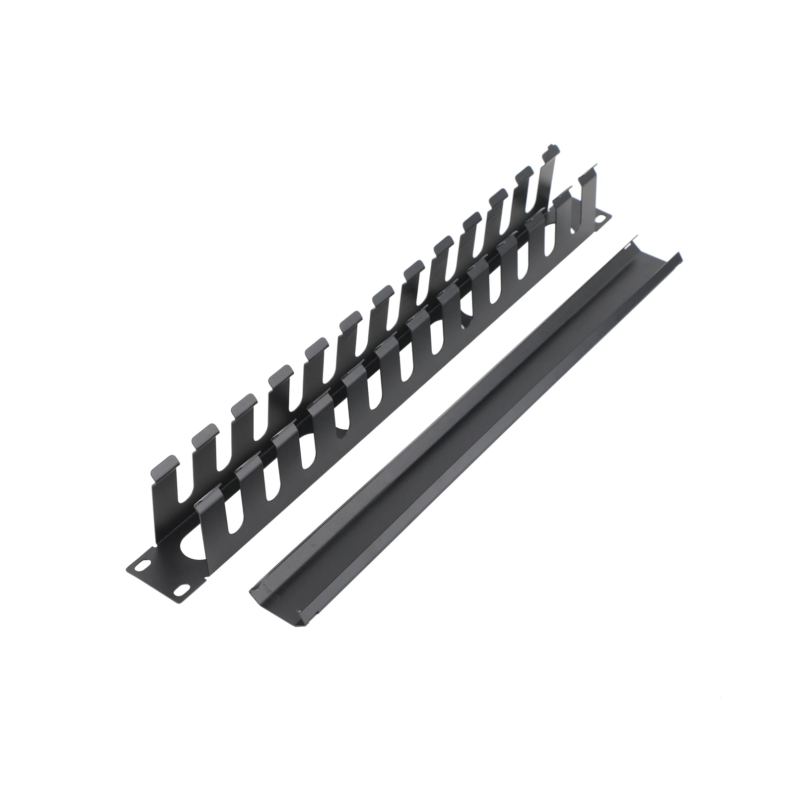 1/2/4Pcs 1U 19 Inch Metal Rack Mount Cable Management 12/24/48 -Port Server Rack Wire Organizer Easy Assembly