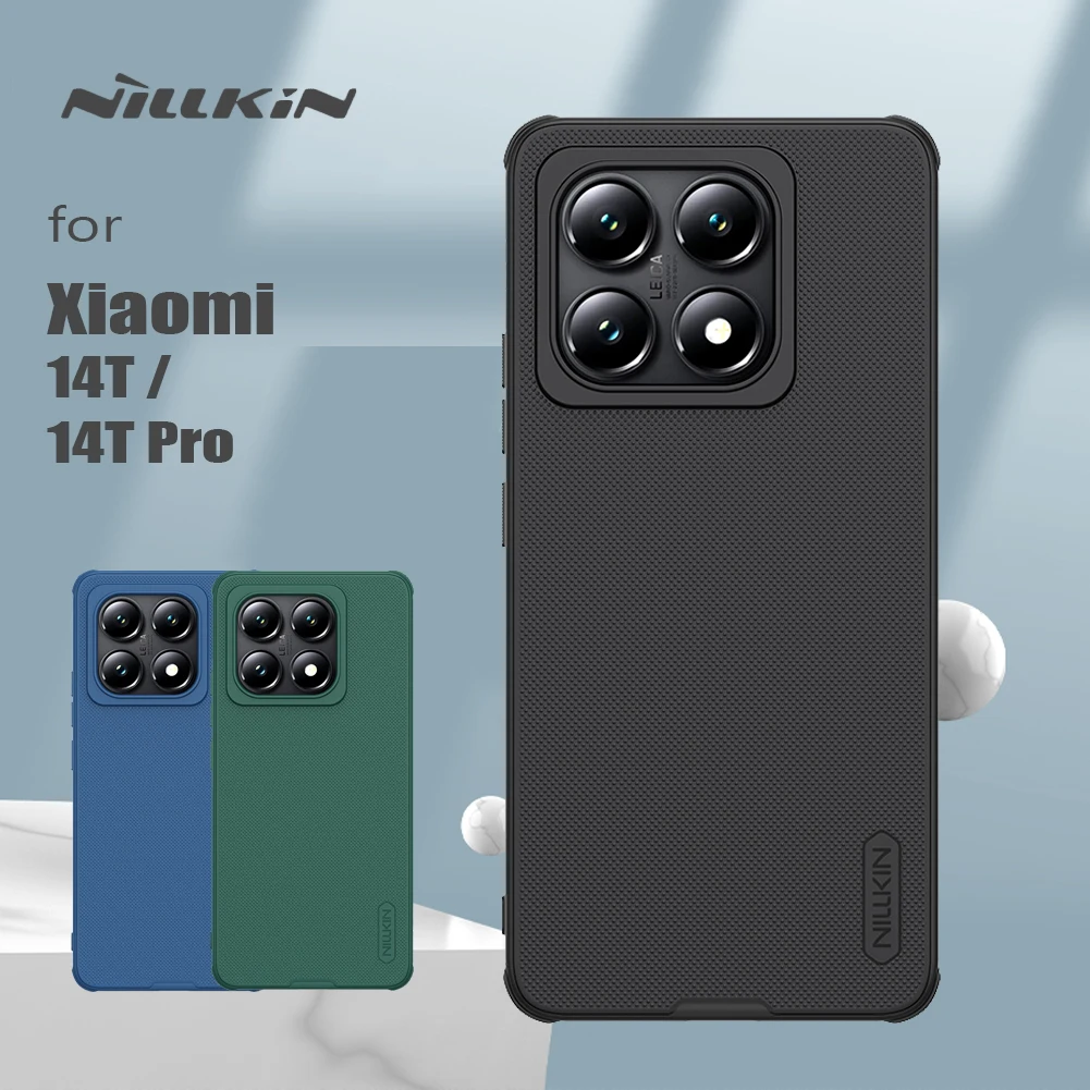 Для Xiaomi Mi 14T Pro/14T 5G Nillkin Чехол Super Frosted Pro 360 PC ТПУ Бампер Матовая защита камеры Задняя крышка для Mi14T