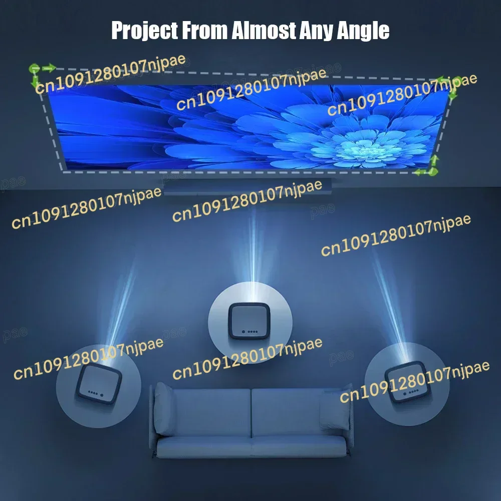 متوفر X25 جهاز عرض فيديو محمول عالي الدقة 1080 بكسل بتركيز تلقائي واي فاي شاشة LCD ذكية LED مسرح منزلي مع تركيز تلقائي