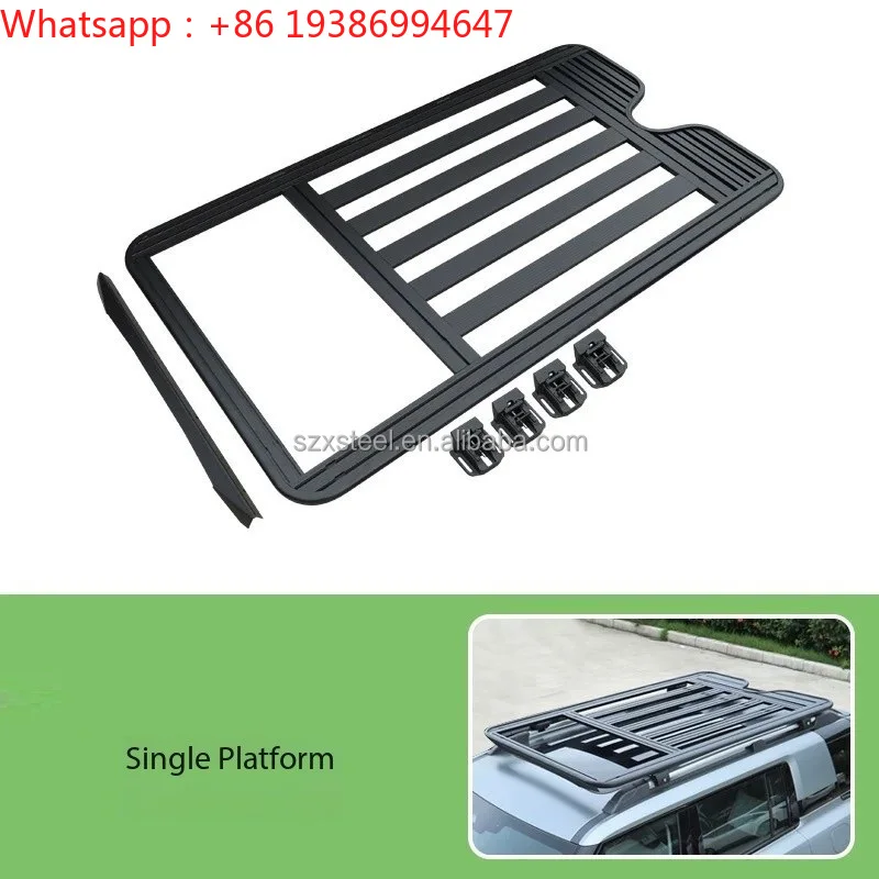 For Aluminum Alloy Luggage Rack Car Roof Expansion Platform Modification Kit Side Storage Box Tent Climbing Ladder Baic BJ30