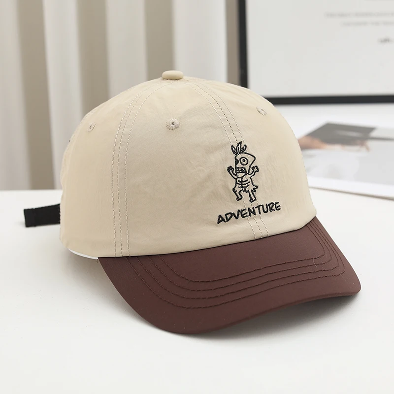 Lightweight, Quick-Drying Adventure Savage Pattern Baseball Cap, Multi-Color Brim, Adjustable, Casual Outdoor Sports Hat