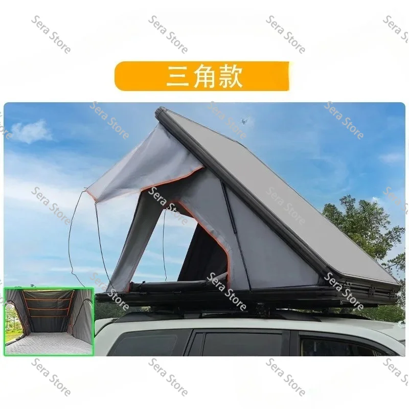 Roof Tent Custom Camping Off-road Vehicle Car Hard Shell Pop-up Roof Tent Rooftop Tent Outdoor 1-3Person Aluminum Hard Shell