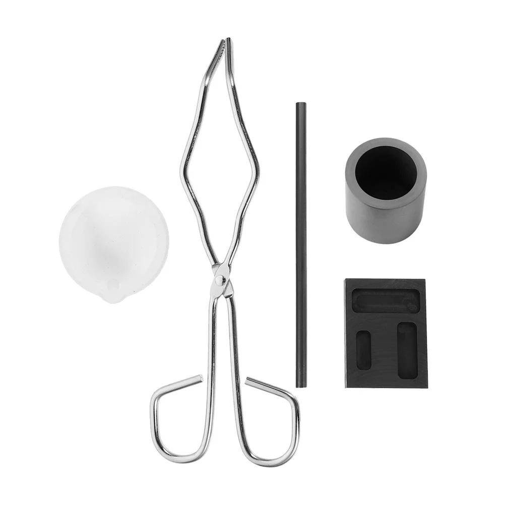 1 مجموعة 1 مجموعة أدوات عدة قالب بوتقة ل وعاء بوتقة السيراميك الذهب والفضة ذوبان الصب سبيكة صنع Craft بها بنفسك الحرفية المعادن التكرير