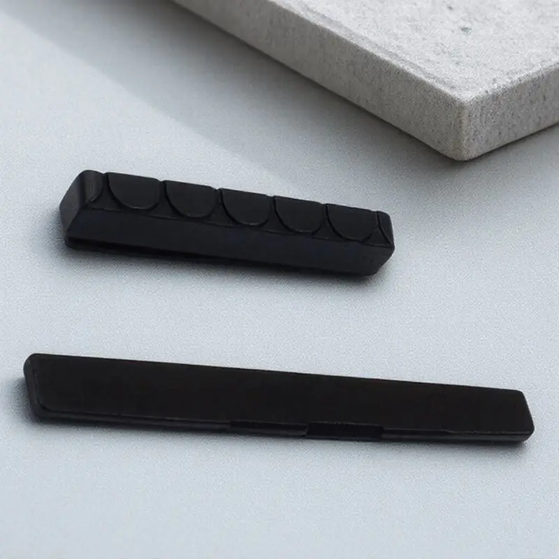 

1 Set Of Ebony Guitar Nut Saddle Made Of Real Buffalo Bone For 6 String Acoustic Classical Guitar Replacement Parts Musical