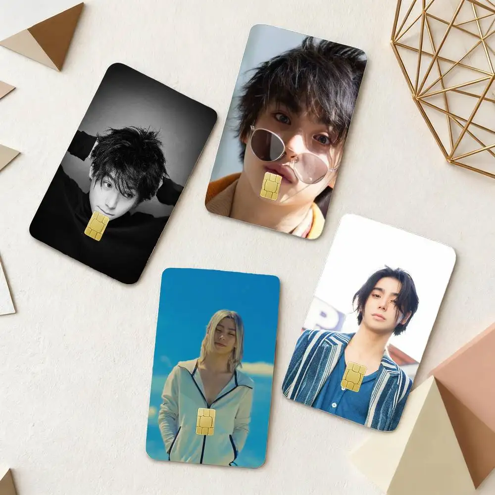 

Actor N-Nijiro Murakami 4pcs 1Set Laser Holographic Sticker Skin Cover for Credit Bank Debit Card
