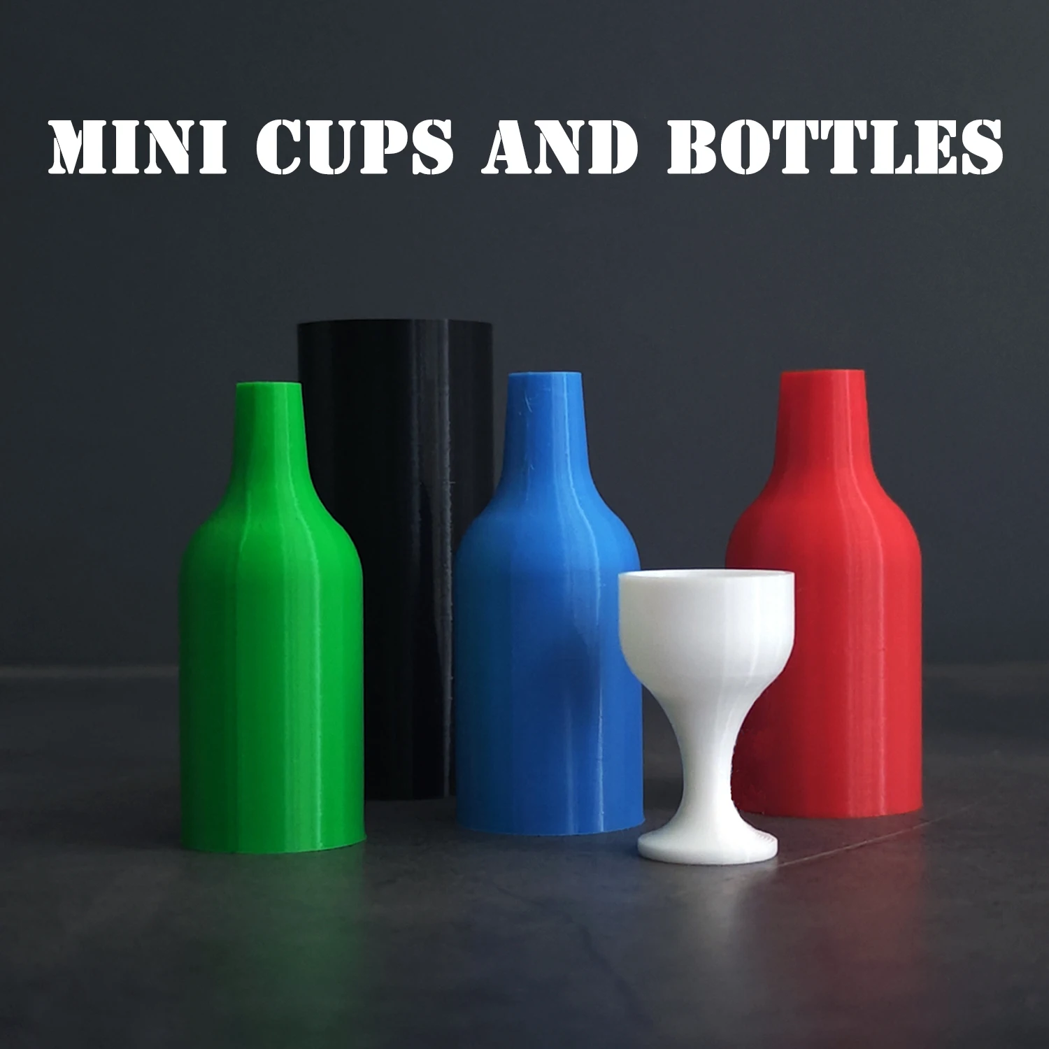 

Мини-чашки и бутылки Волшебные трюки Изменение цвета бутылки исчезают чашку Появляющиеся иллюзии Крупным планом Уловки Ментализм Реквизит