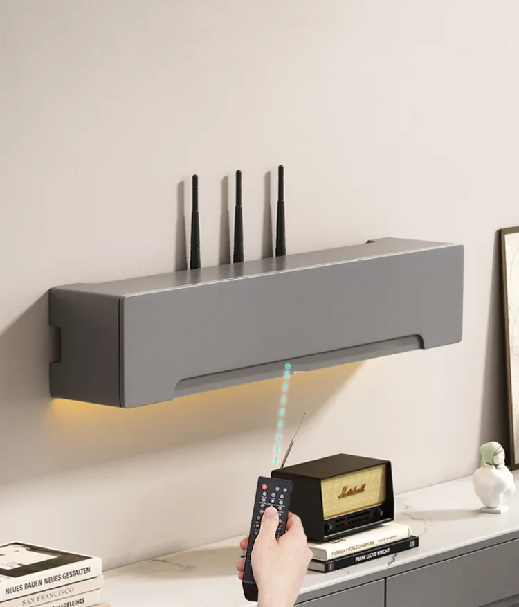 Multi-Function Router Storage Box Wall-Mounted WiFi Optical Modem Set-Top Box Rack