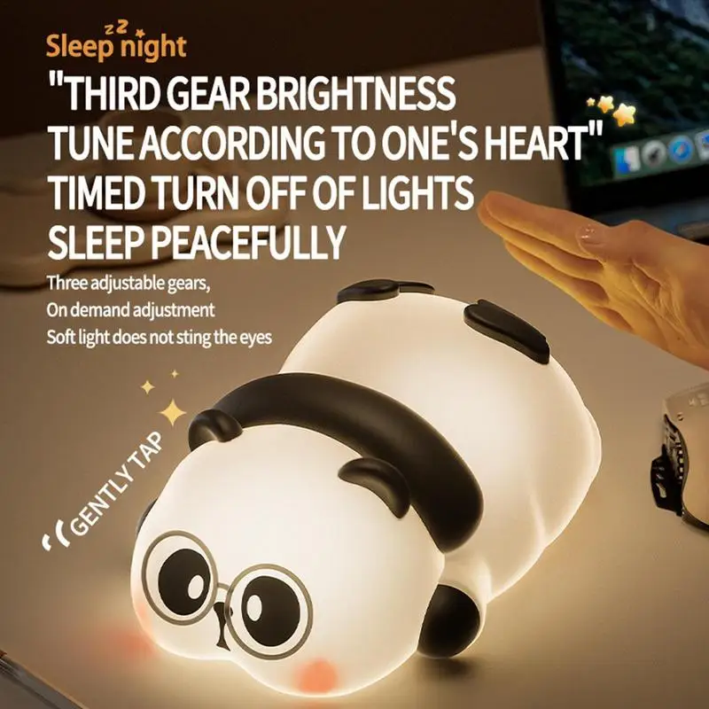 

Night Light For Kids Adorable Panda Desktop Night Ligh Desktop Night Atmosphere Lamp Bedroom Table Lamp For Desktop Countertop