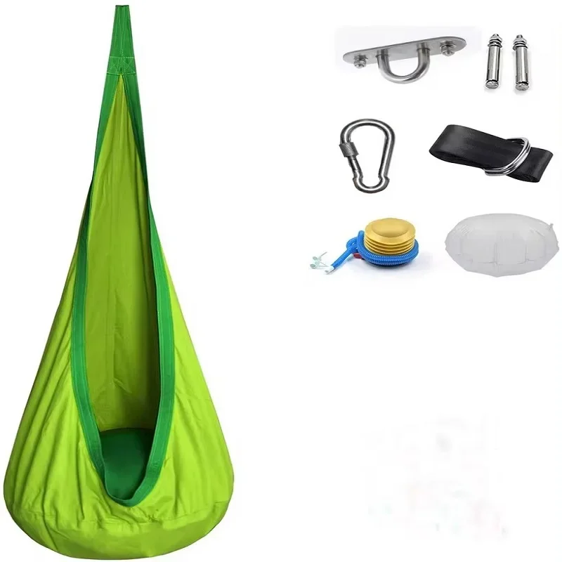 3pcs Pod Swing Seat without Cushions Folding Hanging Hammock Hanging Swing Seat Child Hammock for Indoor Outdoor Suspension Seat image 6