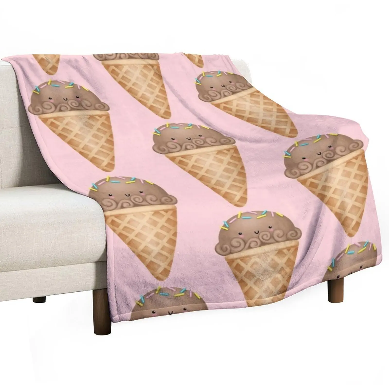 

Chocolate ice cream Throw Blanket Beautifuls Extra Large Throw Luxury Brand Warm Blankets