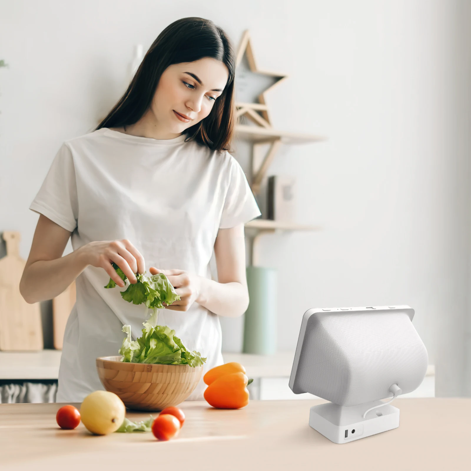 CornerMM-Base de batterie mobile pour Echo Show 8, 3ème Isabel, écran Amazon Alexa, 15000mAh, temps de lecture de 9,5 heures, support de station d'accueil