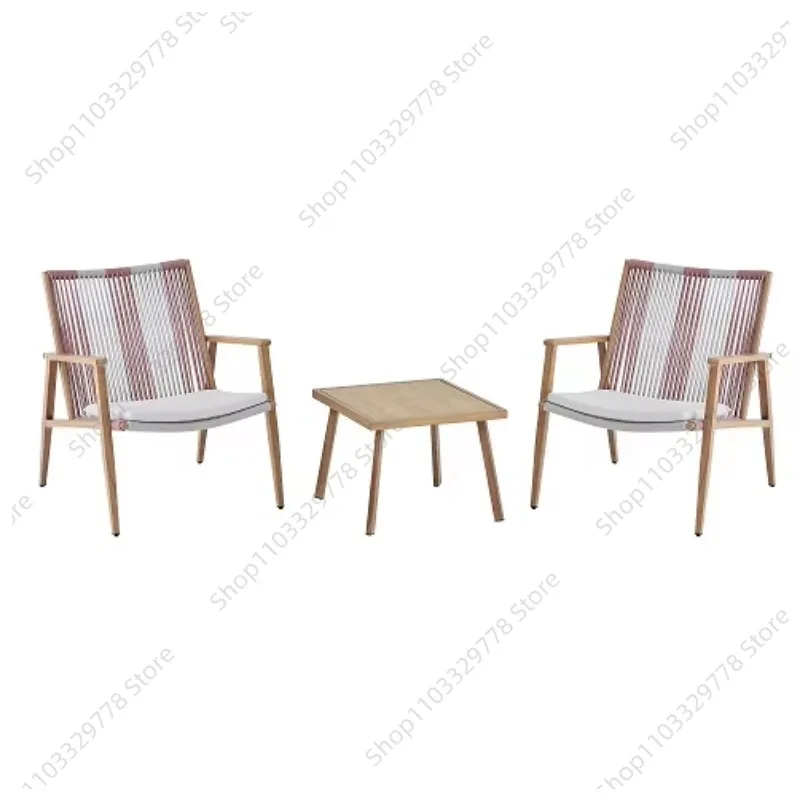 Outdoor Furniture Casual and Comfortable Three Piece Set, Waterproof and UV Resistant, Two Seats