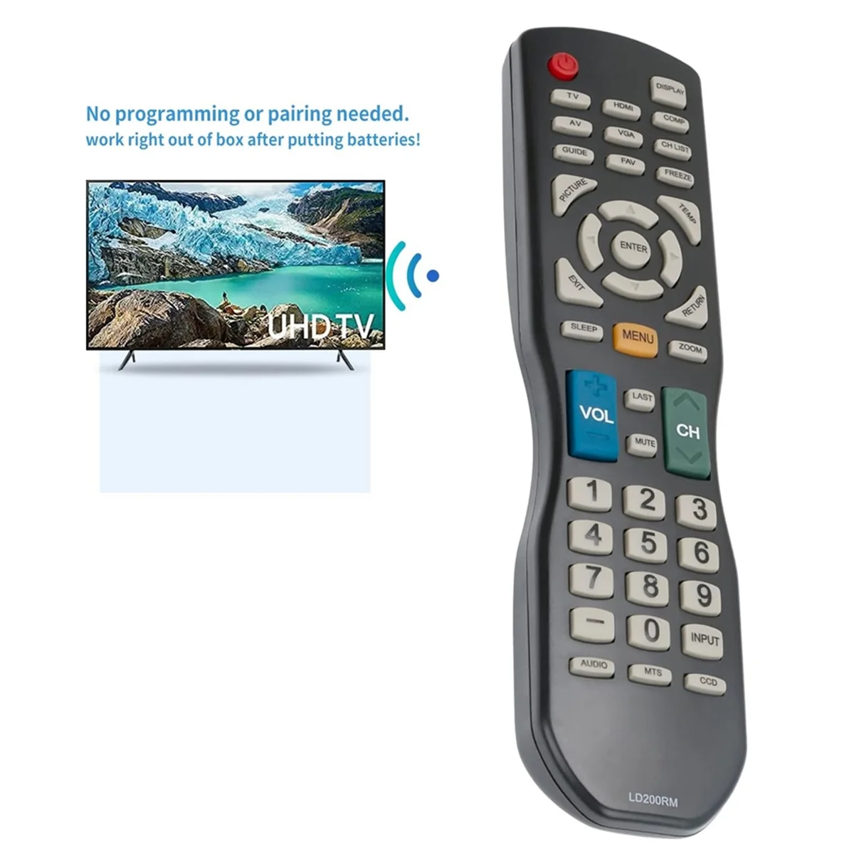 OIIRGO-LD200RM リモコン交換用 APEX TV LD4688T LE40H88 LD3249 LD3288T LD3288M LD4077 LE4077M LD4088 LD4688 LE3212