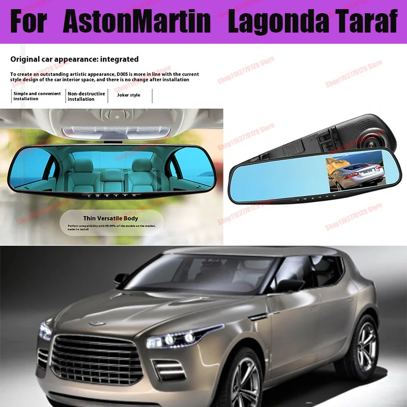 

For AstonMartinLagondaTaraf High definition dual lens driving recorder with front and rear dual recording reverse images Car dvr