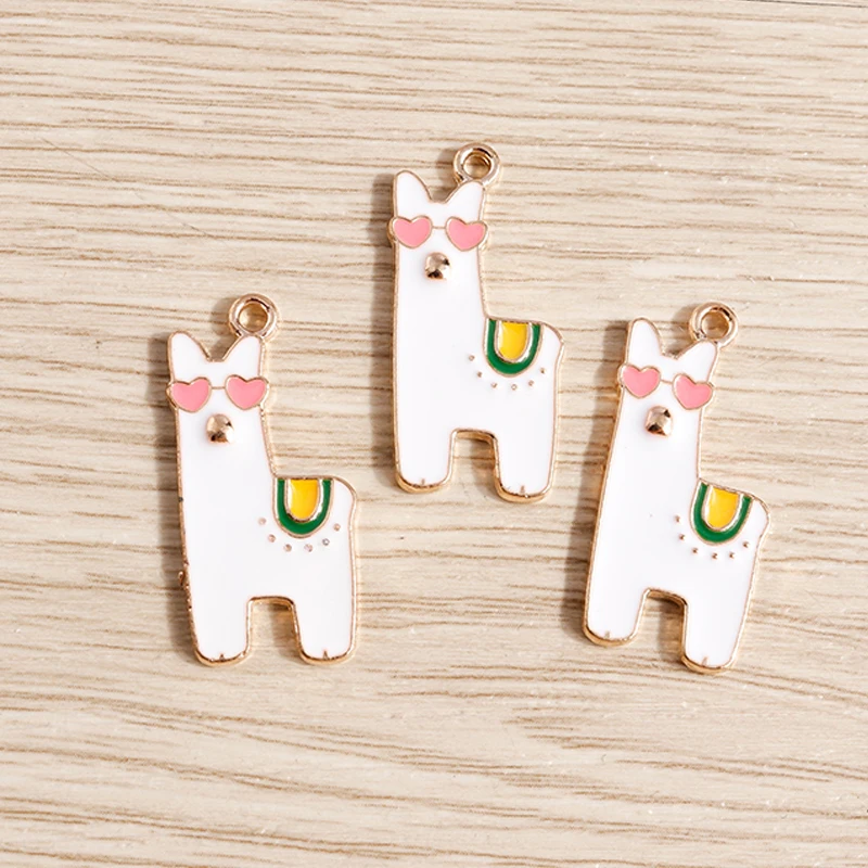 Tusember 10 Stück niedliche Anhänger Alpaka-Kaktus-Charms für DIY-Ohrringe, Armbänder, Halsketten, Schmuckherstellung, handgemachtes Basteln – Detail 15